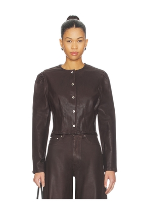 DL1961 Sculpted Top in Chocolate. Size L. Also in M, S, XS.