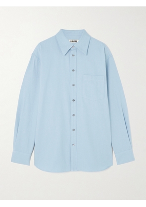 B SIDES - Ramona Cotton-flannel Shirt - Blue - x small,small,medium,large