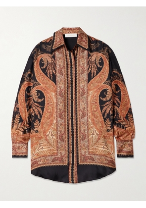 Zimmermann - Hypnotic Paisley-print Silk Shirt - Black - 00,1,2,3,4