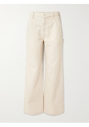 Mother - The Chisel Sneak High-rise Straight-leg Jeans - Off-white - 23,24,25,26,27,28,29,30,31,32