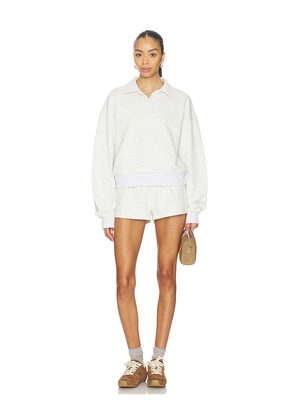 ALL THE WAYS Liora Short Set in Grey. Size L. Also in M, S, XL, XS.