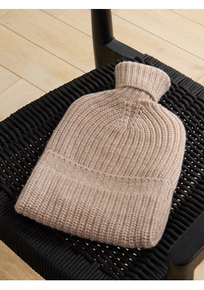 Johnstons of Elgin - Ribbed Cashmere Hot Water Bottle Cover - Neutrals - One size
