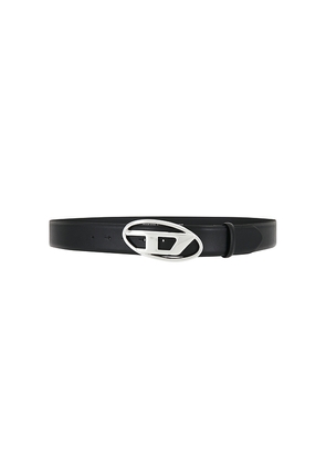 Diesel D Oval Belt in Black. Size 100. Also in 90, 95.