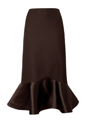 FENDI ruffled skirt - Brown