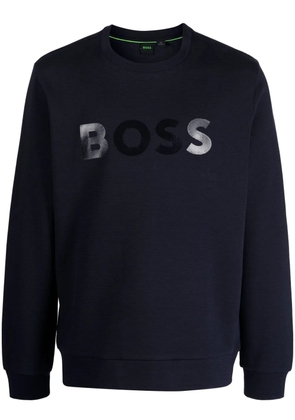 BOSS Salbo Mirror cotton sweatshirt - Blue