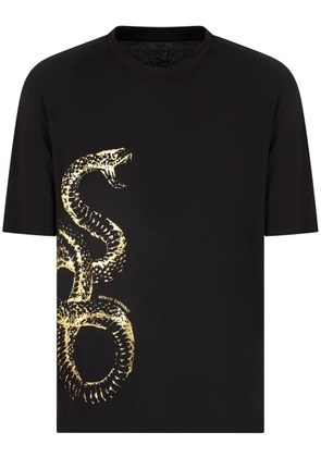 Armani Exchange snake-print T-shirt - Black