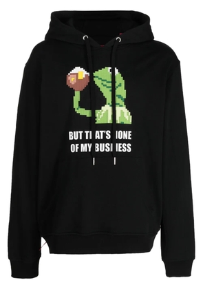 Mostly Heard Rarely Seen 8-Bit graphic-print cotton hoodie - Black