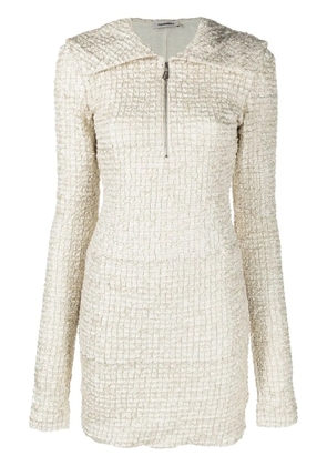 Nanushka dribbled ribbon minidress - Neutrals