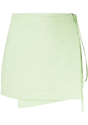 Rejina Pyo wrap-detail miniskirt - Green