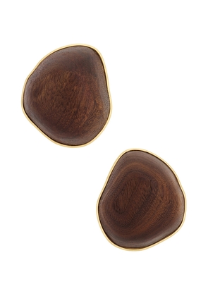 Cult Gaia Ina Earring in Brown.