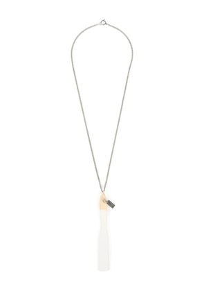 MM6 Maison Margiela Numeric-signature necklace - White