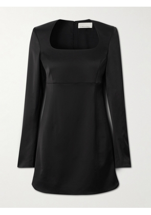 LIBEROWE - Judy Duchesse-satin Mini Dress - Black - x small,small,medium,large,x large