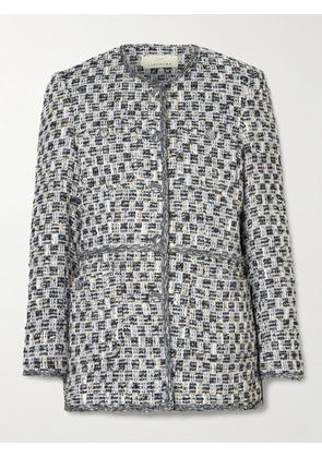 LIBEROWE - Diya Metallic Tweed Blazer - Silver - x small,small,medium,large,x large