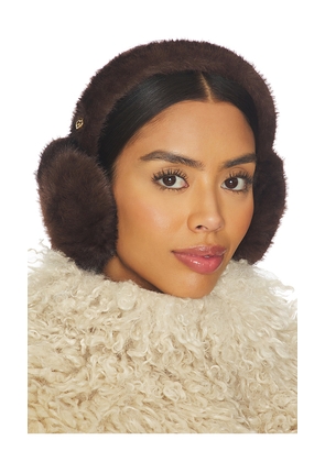 Emi Jay Sugar Muffs in Brown.
