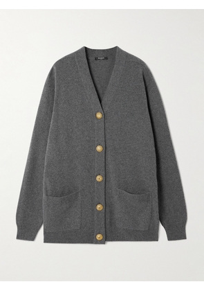 Balmain - Cashmere And Wool-blend Cardigan - Gray - FR 34,FR 36,FR 38,FR 40,FR 42
