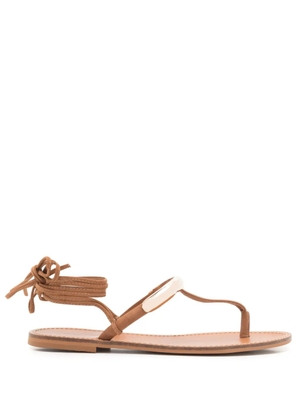 Lenny Niemeyer metal-strap leather sandals - Brown