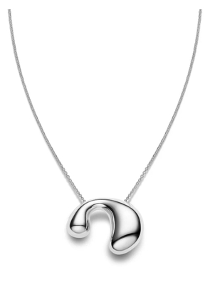 Maria Black Dolphin necklace - Silver