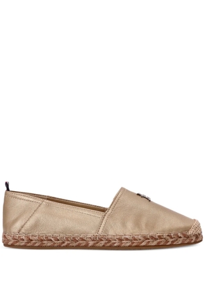Tommy Hilfiger metallic leather espadrilles - Neutrals
