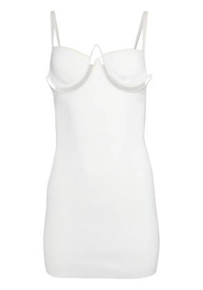 Dion Lee underwire-cup minidress - Neutrals