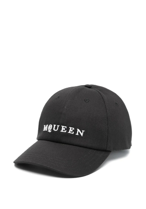 Alexander McQueen logo-embroidered baseball cap - Black