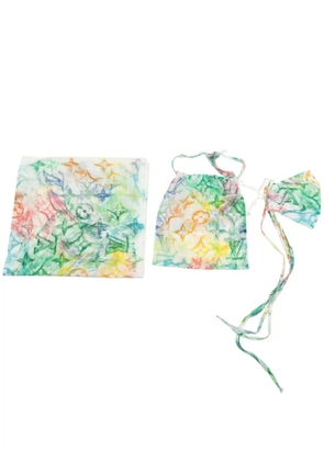 Louis Vuitton Pre-Owned 2020 Virgil Abloh Monogram Watercolor Bandana and Mask Set scarves - Multicolour
