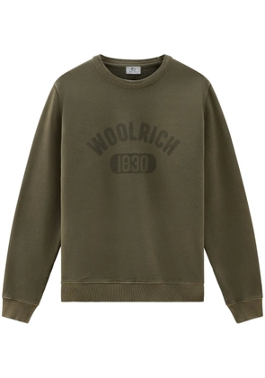 Woolrich logo-print cotton sweatshirt - Green