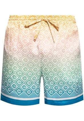 Casablanca Gradient Monogram deck shorts - Blue