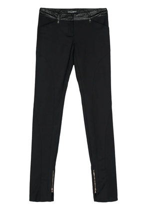 Dolce & Gabbana Pre-Owned 2000s panelled skinny trousers - Black