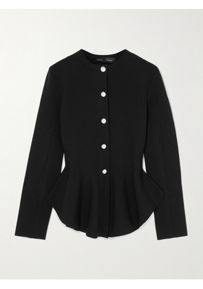 Proenza Schouler - Dasha Knitted Peplum Jacket - Black - x small,small,medium,large,x large
