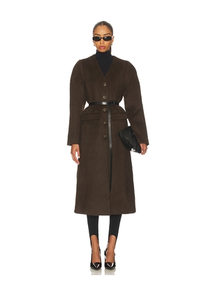ASTR the Label Glorimar Coat in Brown. Size L. Also in M, S, XS.