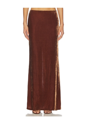 BUCI Solstice Skirt in Brown. Size L. Also in XS, S, M, XL.
