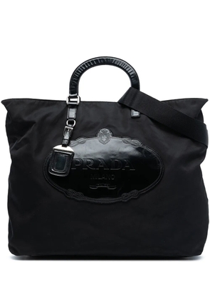 Prada Pre-Owned 2000-2013 Tessuto Canapa Logo satchel - Black