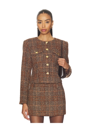 ASTR the Label Kyleigh Jacket in Brown. Size L. Also in M, S, XS.