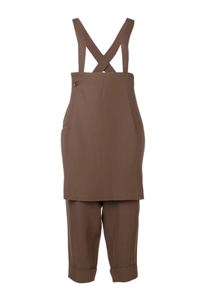 Yohji Yamamoto Pre-Owned Salopette trousers - Brown