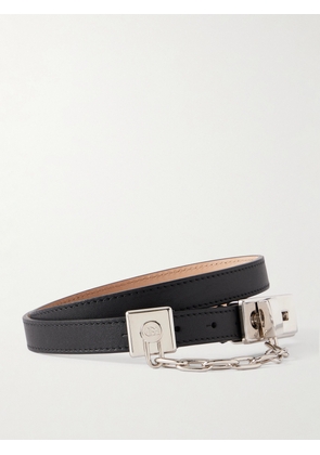 Gabriela Hearst - Lock Chain-detailed Leather Belt - Black - XS,S,M,L,XL