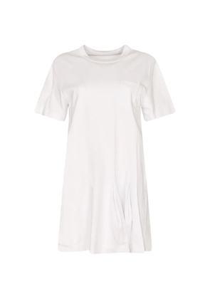 sacai T-shirt dress - White