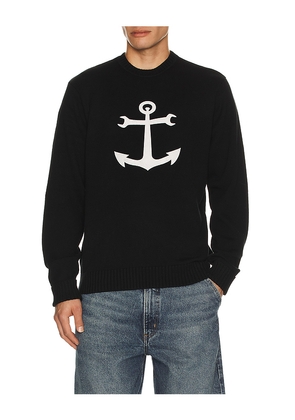 Dark Seas Spanner Sweater in Black. Size L. Also in M, S, XL/1X.