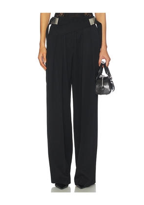 THE ATTICO Wide Leg Pant in Black. Size 36. Also in 42, 44.