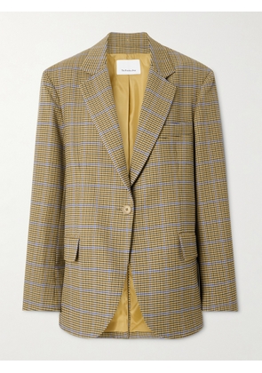 The Frankie Shop - Lyra Oversized Houndstooth Woven Blazer - Brown - XXS,XS,S,M,L,XL