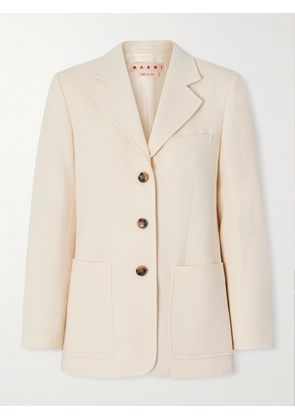 Marni - Wool-crepe Blazer - Off-white - IT36,IT38,IT40,IT42,IT44,IT46
