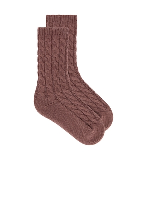 eberjey Slouchy Socks in Taupe.