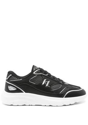 Karl Lagerfeld embroidered-logo sneakers - Black