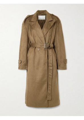The Frankie Shop - Pembroke Brushed Trench Coat - Brown - XXS,XS,S,M,L,XL