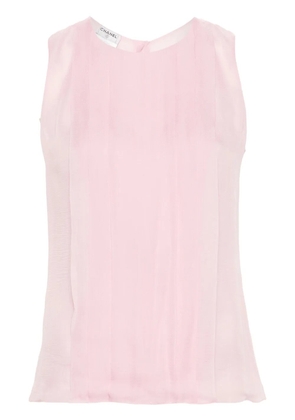 CHANEL Pre-Owned 2004 sleeveless silk shirt - Pink