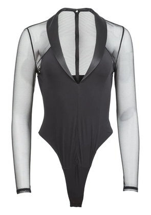 Fleur Du Mal V-neck bodysuit - Black
