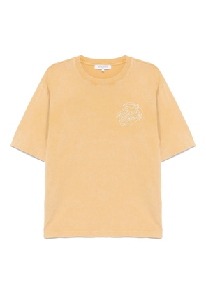 Maison Kitsuné embroidered T-shirt - Yellow
