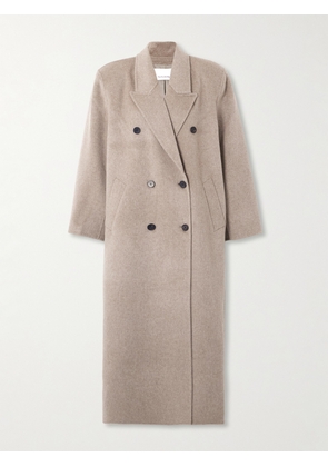 The Frankie Shop - Gaia Oversized Double-breasted Wool-blend Coat - Brown - XXS,XS,S,M,L,XL