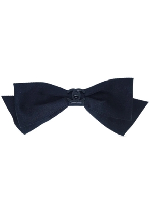 CHANEL Pre-Owned 1990-2000s CC Turn-lock bow hair barrette - Black