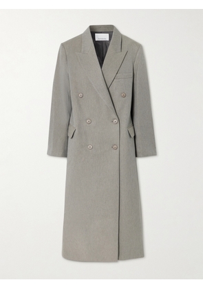 The Frankie Shop - Jane Double-breasted Twill Coat - Gray - XXS,XS,S,M,L,XL