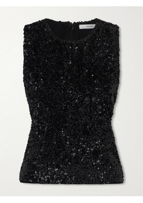 Adam Lippes - Sequined Knitted Tank - Black - xx small,x small,small,medium,large